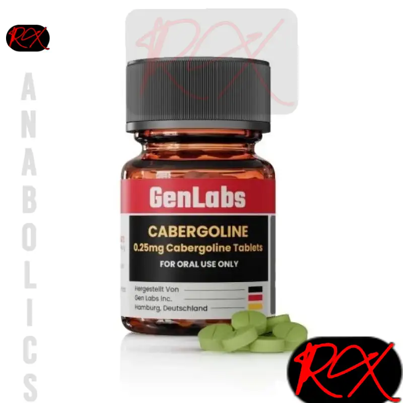 protected_0306250603444 CABERGOLINE 0.25MG / PER TAB – 30 TABLETS – GENLABS