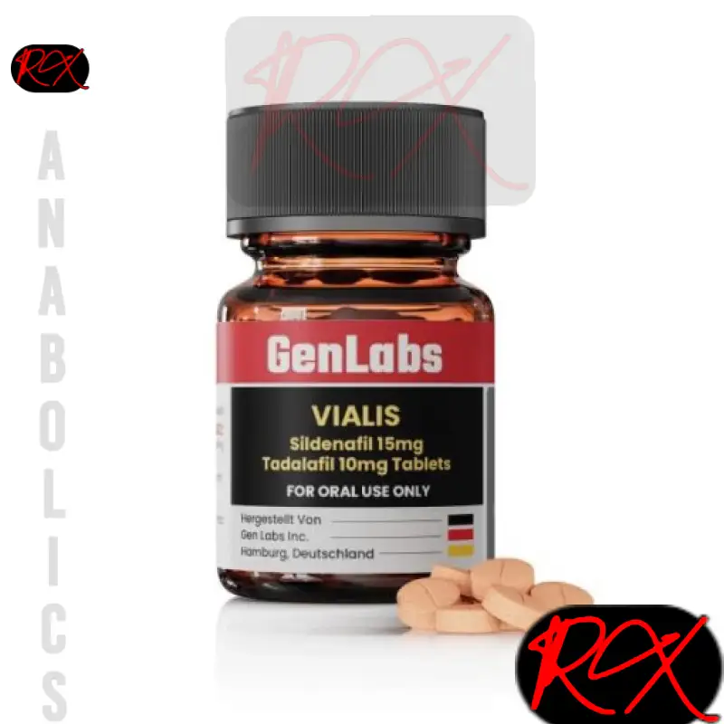 protected_030725030351VIALISSILDENAFIL15MGTADALAFIL10MGPERTAB60TABLETSGENLABS510x510 VIALIS – SILDENAFIL 15MG / TADALAFIL 10MG – PER TAB – 60 TABLETS – GENLABS